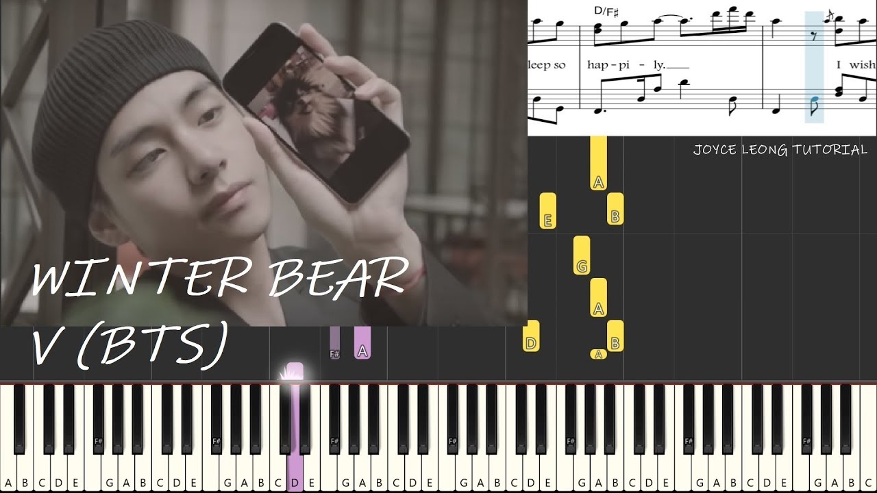 Bts V Winter Bear Guitar Chords