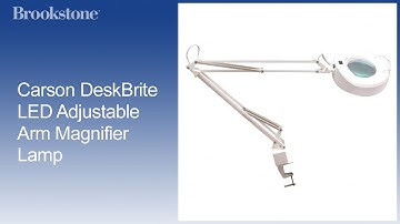 Carson DeskBrite LED Adjustable Arm Magnifier Lamp
