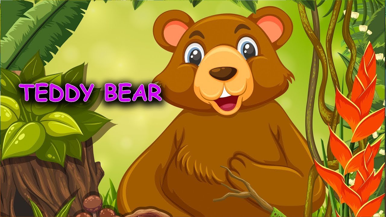 Teddy Bear Teddy Bear turn around 3D Animation English Nursery rhyme