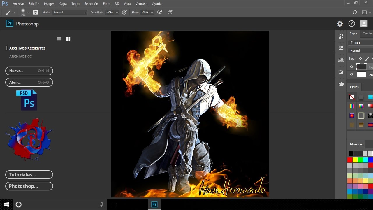 Tutorial de photoshop / Efecto Fuego real