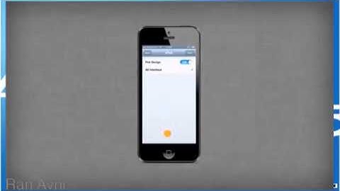 iOS 7 Concept - Enable / Disable Flat Design