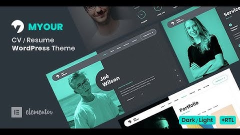 CV Resume WordPress Theme - Myour: How to Install Theme & Import Demo