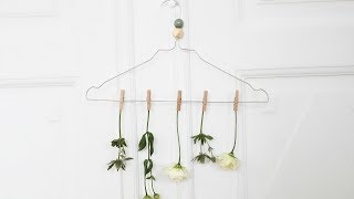 DIY : Homemade flower display by Søstrene Grene