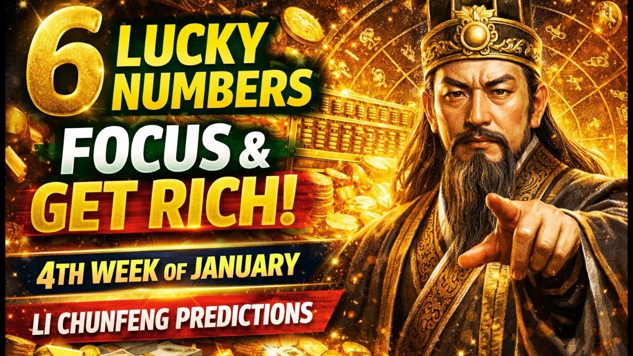 6 Lucky Numbers to Focus & GET RICH in 4th Week Of JAN– Li Chunfeng Wealth Predictions Its Happining