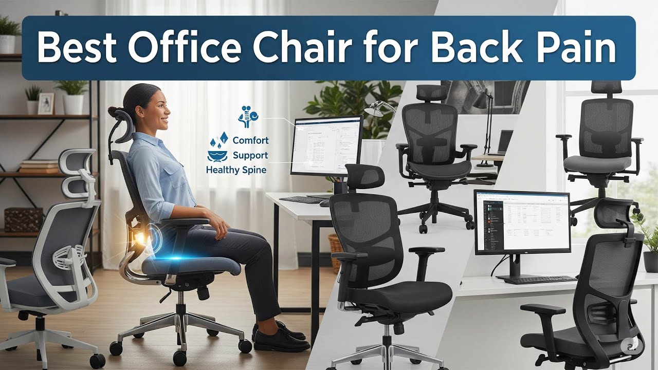TOP 5 Best Office Chair for Back Pain 2026 | office chair with headrest,