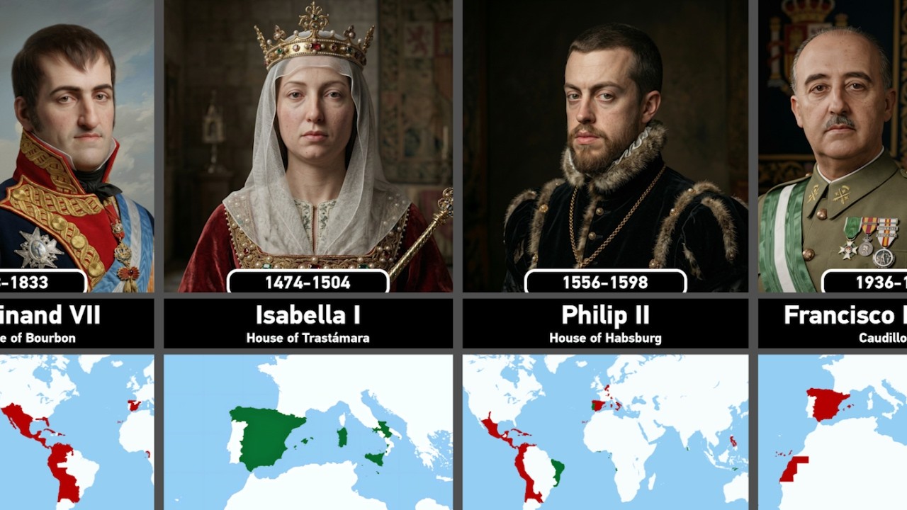Spanish Ruler Timeline of Spanish Rulers (1516–2026) - YouTube