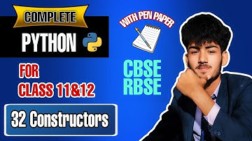 Python Lecture 32 | Constructors in Python (In Hindi) | RBSE & CBSE | 🔥 Nextera Tech 🔥