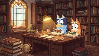 Bluey & Bingo Autumn Library Classroom 📚 Warm Lofi Beats for Study & Work 🍂 Quiet Reading Vibes screenshot 3