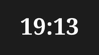 19 Minutes 13 Seconds Countdown Timer