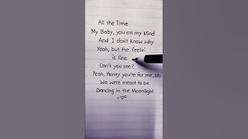Thumbnail of Dancin' #englishlyrics | Dancin' in the moonlight |