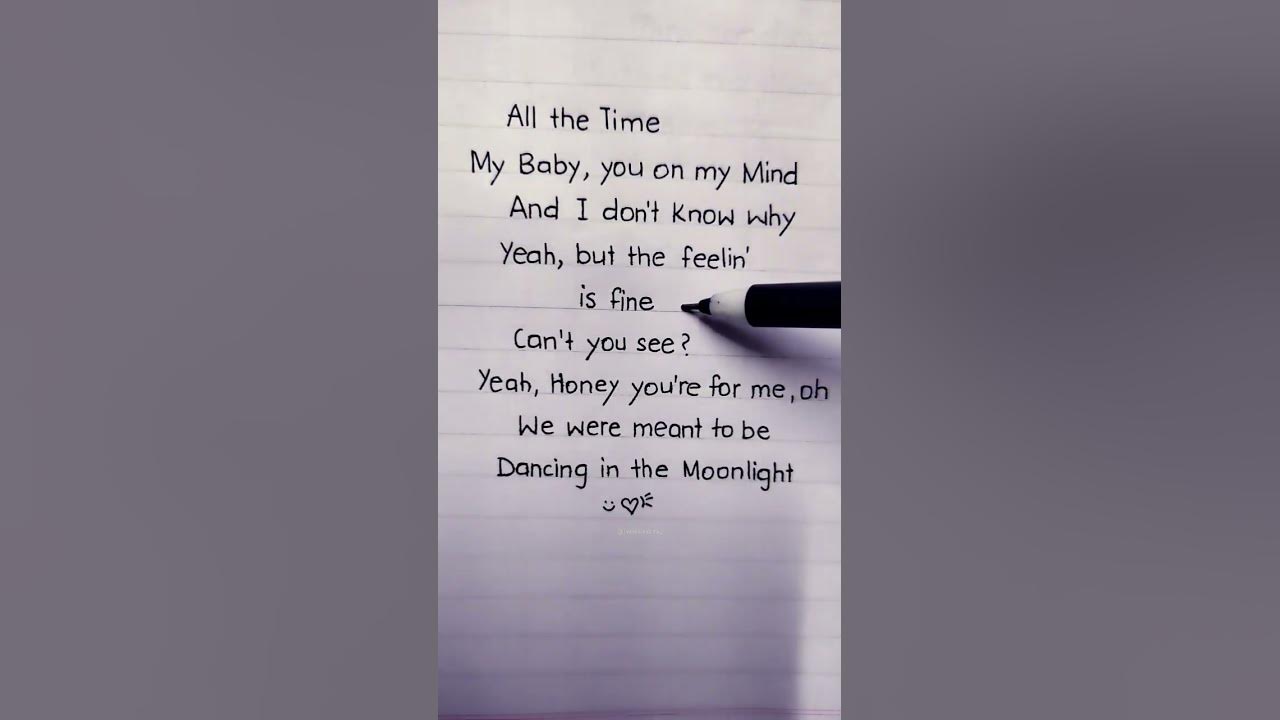 Dancin' #englishlyrics | Dancin' in the moonlight |