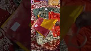 new trending Instagram viral saree latest design Banarasi silk jacket work embroidery
