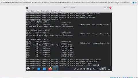 UTS - Keamanan Jaringan Komputer - Konfigurasi Firewall IPTables di Kubuntu