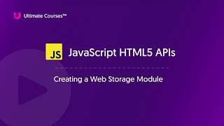 25 Creating a Web Storage Module