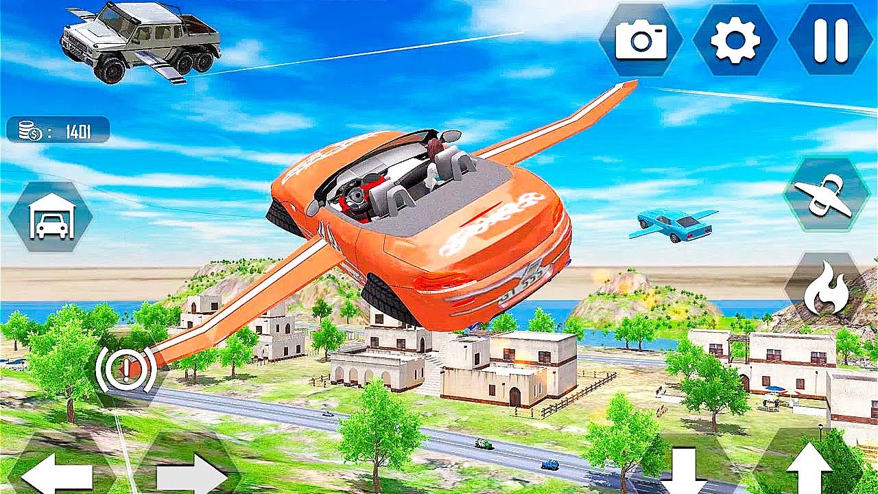 ✅Flying Car Extreme Simulator - New Car Games 2022 - Android Gameplay #8