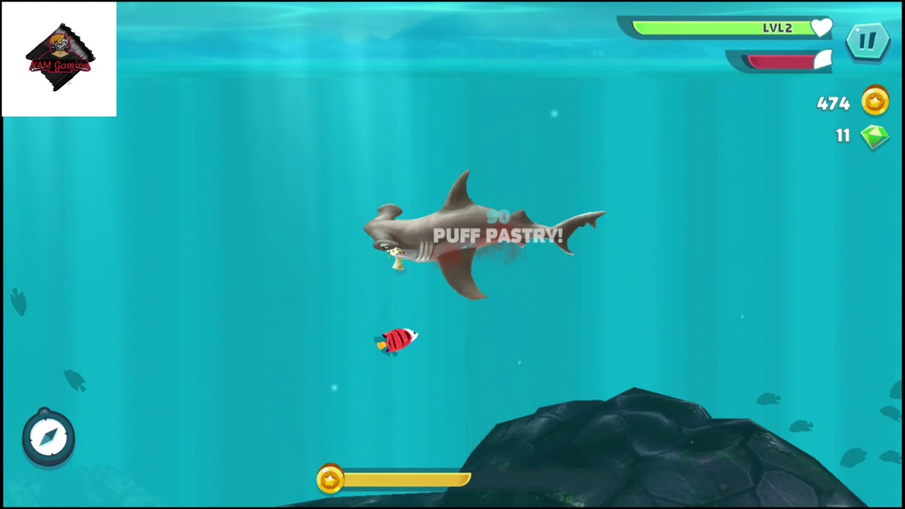 Go to another place. Hungry shark gameplay #2 // YAM Gaming. 