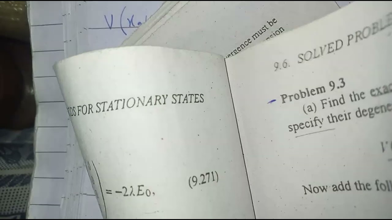 (part 6)Quantum mechanics by zettli chapter 9 problem 9.3 