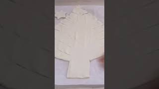 sapin feuilletée  à la pâte à tartiner.