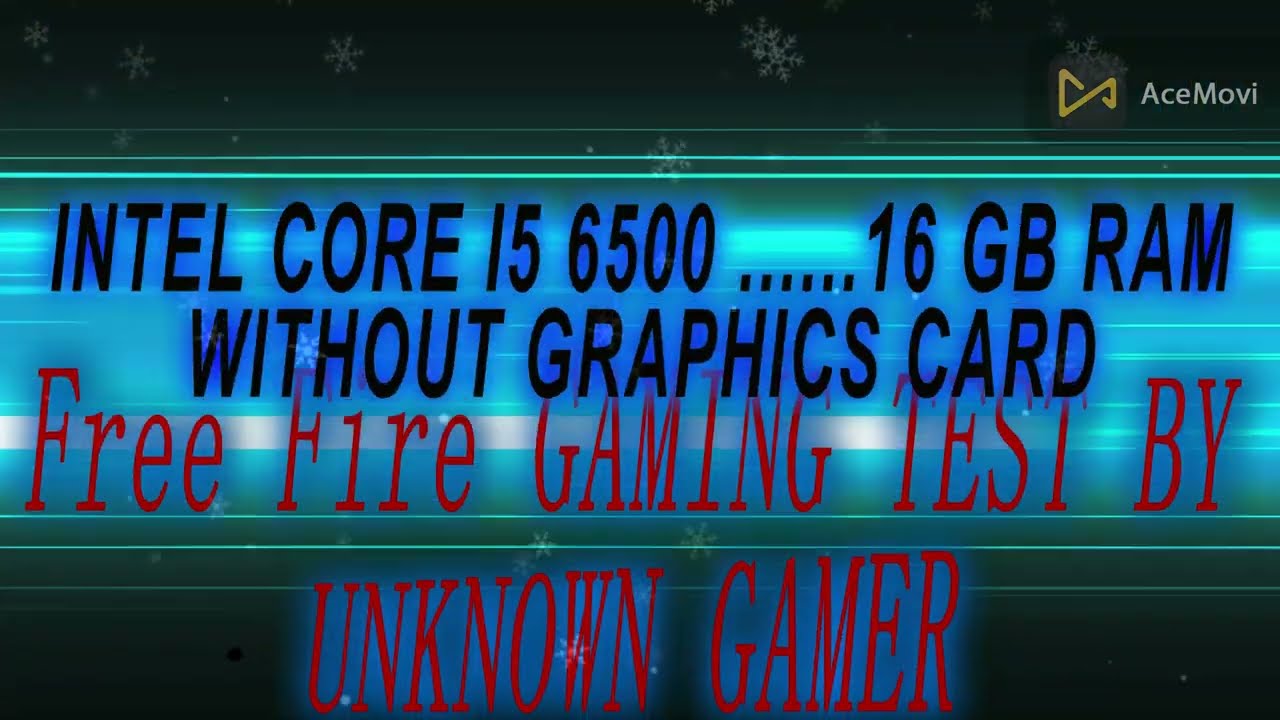 Free Fire Gaming Test i5 6th gen 6500