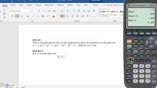 8.2 - Julia Set [Math 152]
