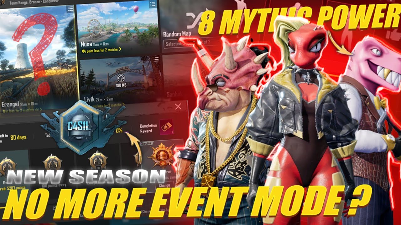BGMI NEW Special Trail Season Shop No More Event Mode ? 8 Mythic