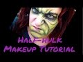 half hulk makeup tutorial