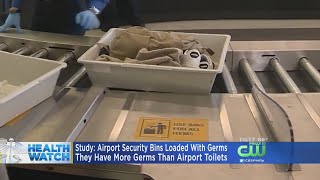 Study Airport Security Bins Germier Than Airport Toilets