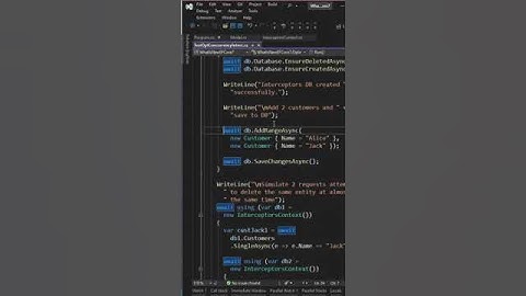 Optimistic concurrency interception in EF7 - part 1 of 2  #shorts #ef7