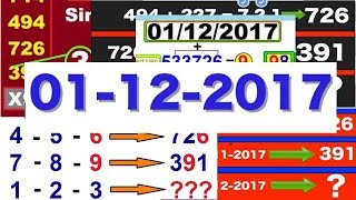 Thai Lotto  Thailand Lotto New Update 01122017