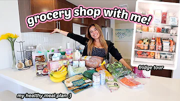 HUGE HEALTHY GROCERY HAUL! My personal trainers meal plan for me