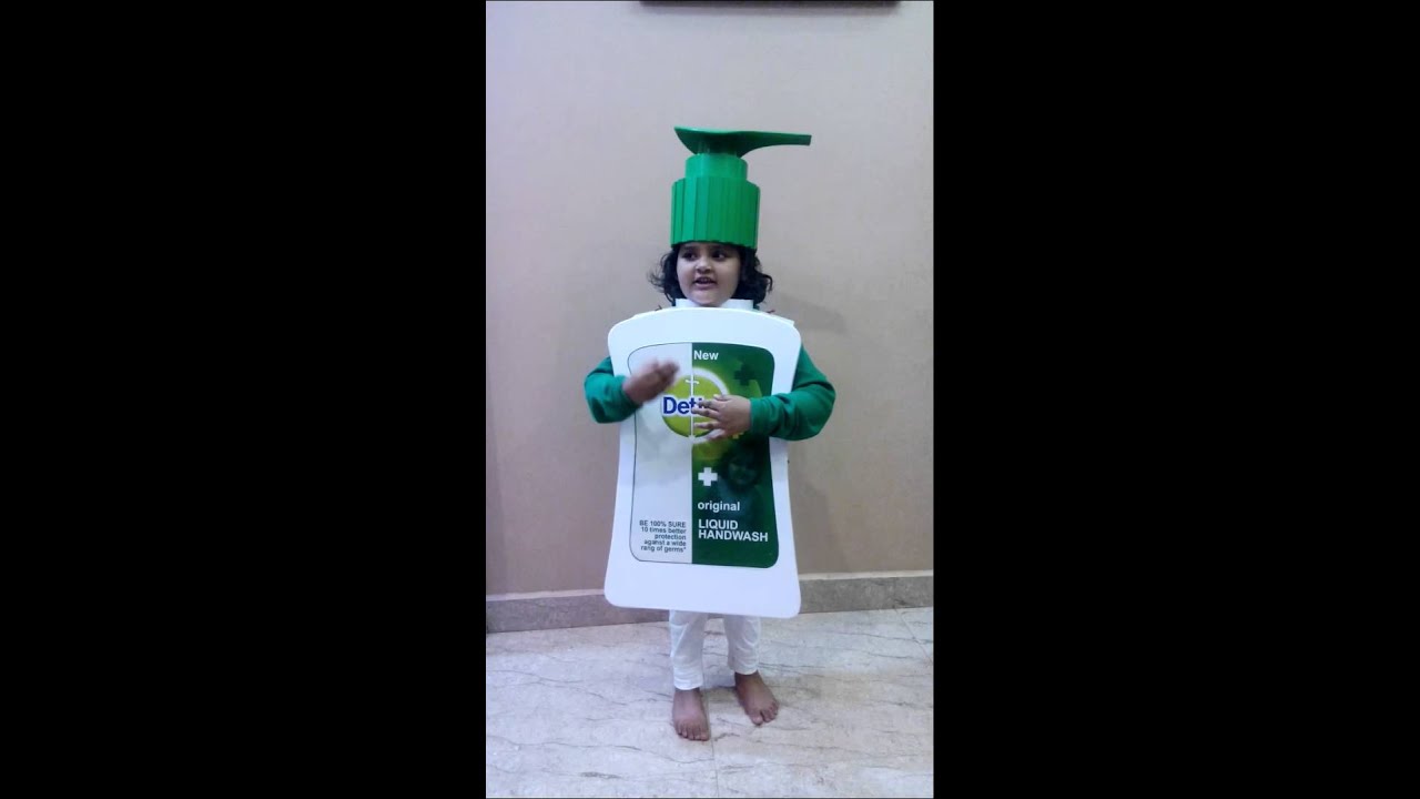 Fancy dress dettol handwash apeksha YouTube