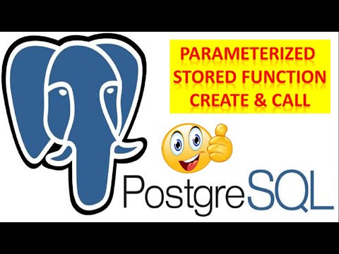 How To Create A Parameterized Stored Function In PostgreSQL || Pass Parameter In Function || pgAdmin