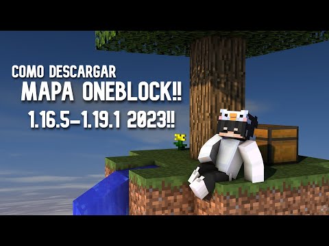 🤑 Como DESCARGAR EL MAPA ONE BLOCK para MINECRAFT JAVA (1.16.5- 1.21) 🌏  2025💛