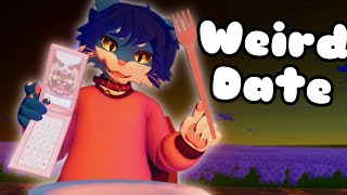 [Furry ASMR] Weird Date With A Weird Blue Cat!