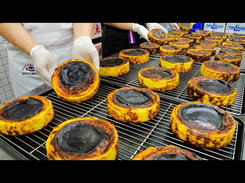 Korean style Spanish traditional cheesecake | Korean Street Food