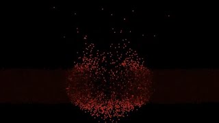 High energy Lennard-Jones particle impact simulation (Python + Numba)