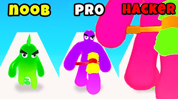 Noob vs Pro vs Hacker in Blob Shooter 3D