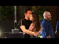 Michelle Keegan kisses and cuddles Mark Wright outside a restaurant in LA