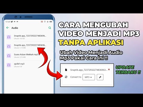 cara mengubah video galeri menjadi mp3