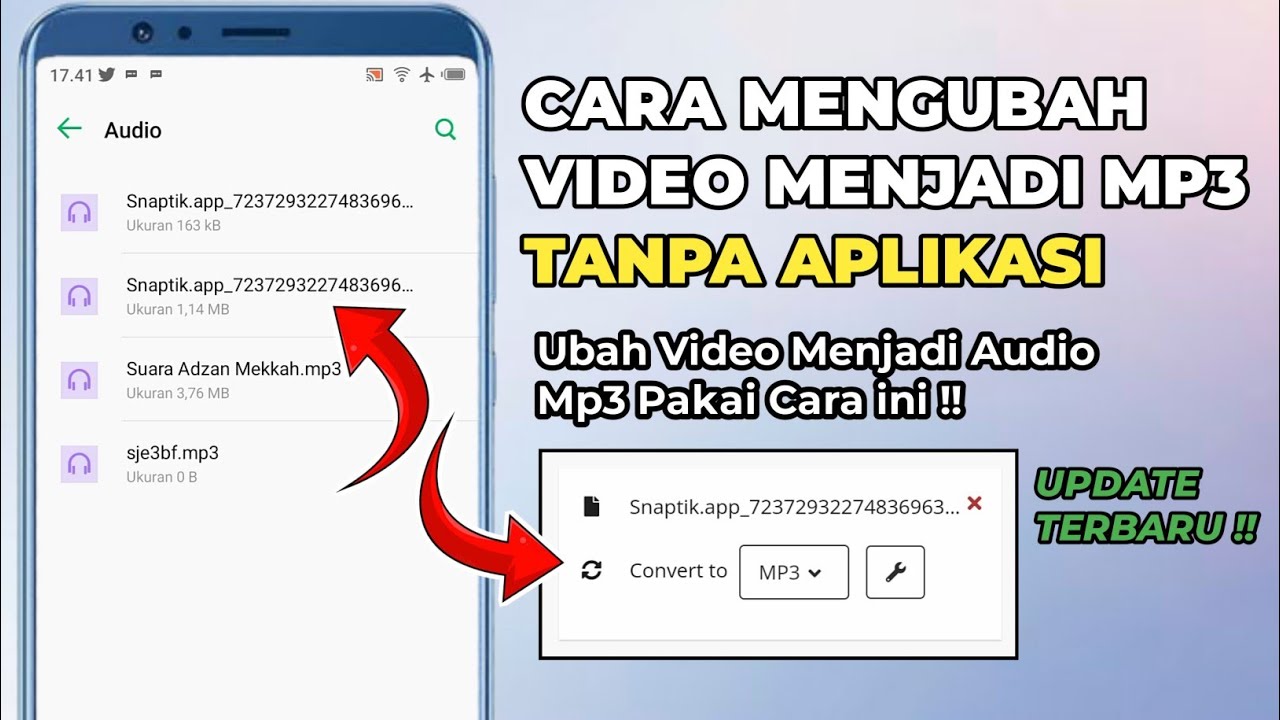 Cara Mengubah Video Menjadi Mp3 Tanpa Aplikasi di Hp Android YouTube