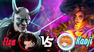 Elsa vs Kaoji 🐐🥵 (the best ITU player) | Shadow Fight 4 Arena #shadowfight4