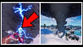 Fortnite - Thunderstorms and Tornadoes forming! Chapter 3 LEAKED footage! (SEASON 1) Showcase