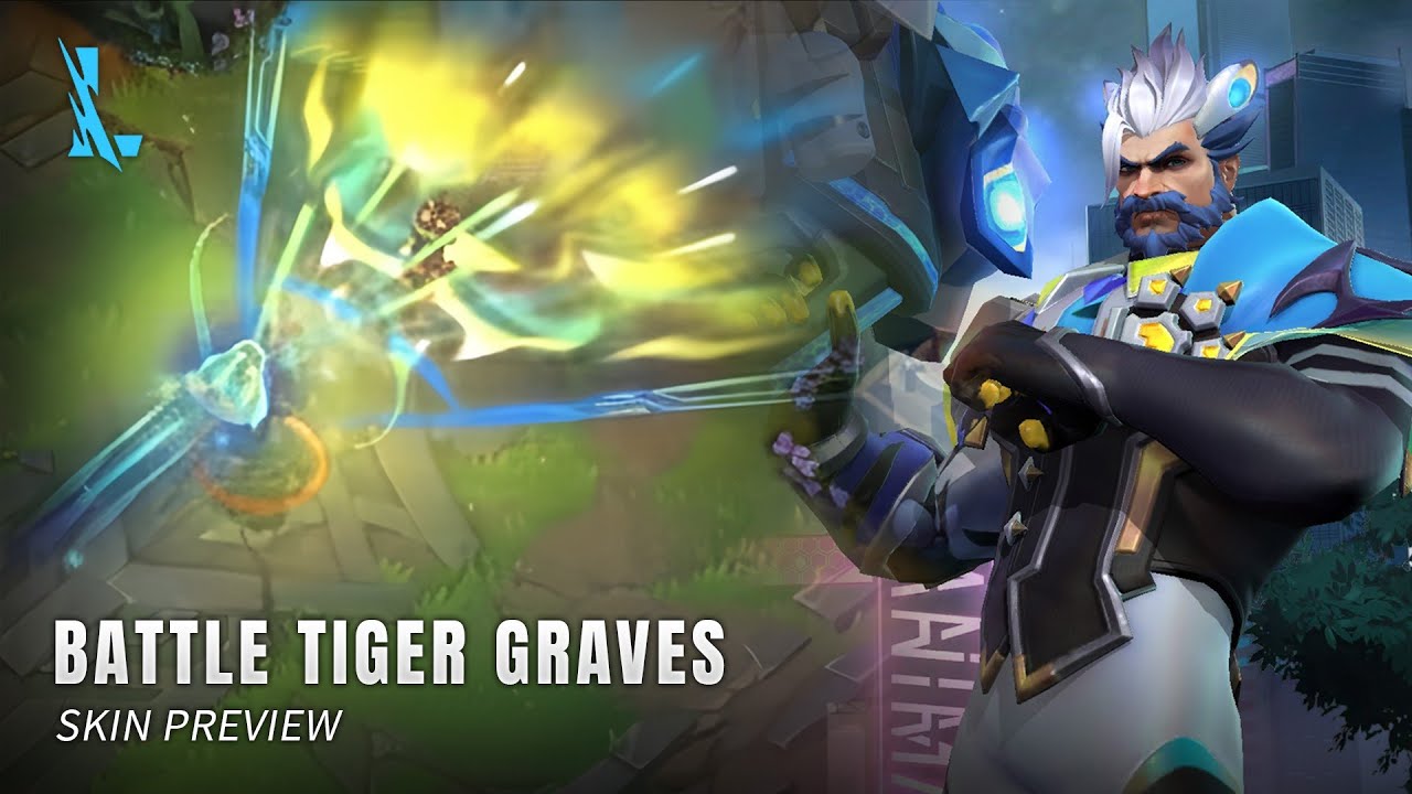 Battle Tiger Graves Skin Preview || League Of Legends: Wild Rift