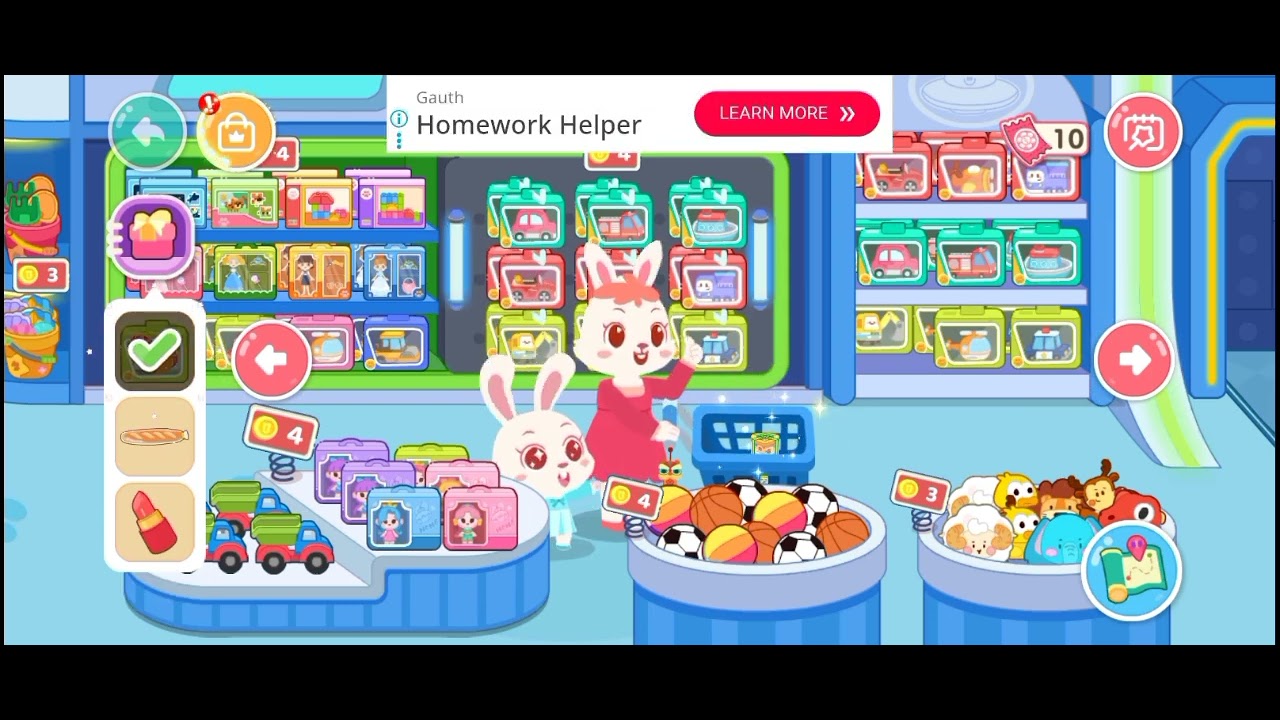 Berbelanja di SUPERmarket bersama ibu dan anak kelinci #gaming #games #gameplay 