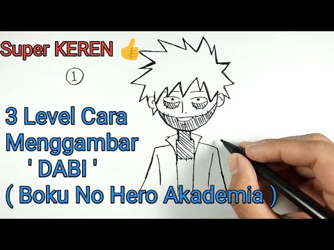 3 Level Menggambar Dabi (Boku No Hero Akademia ) / 3 Ways How To Draw Dabi - YouTube