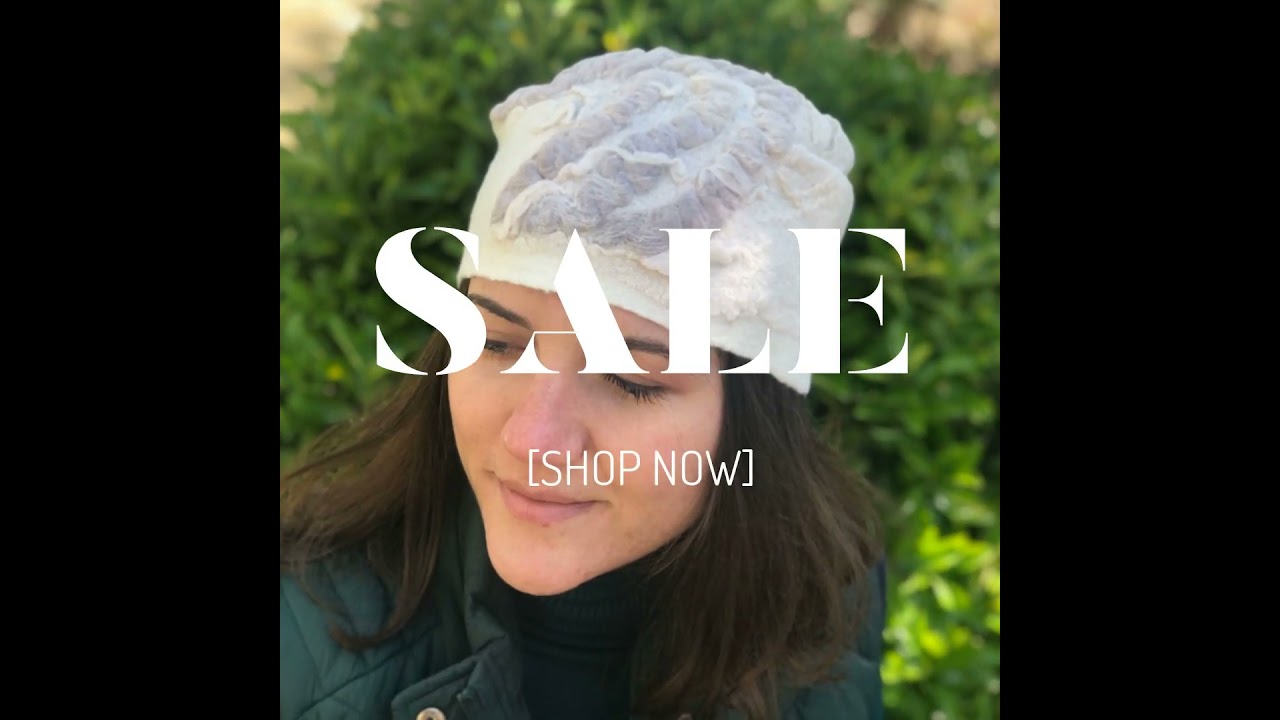 Got Carried Away Theme, Merino Wool Yoryo Silk Felt Beanie Hat - Fall/Winter Hats | By Favbrella