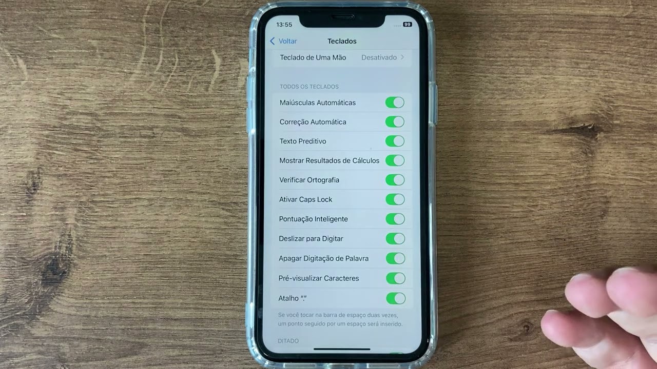 iPhone X, XR, XS e XS MAX - Como ativar ou desativar a escrita por
