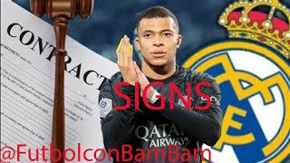 ENGLISH - MBAPPE SIGNED WITH REAL MADRID