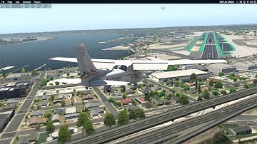 Scenery Sample. FREE Ortho4XP photorealistic overlay, and MisterX6 KSAN airport (No sound)