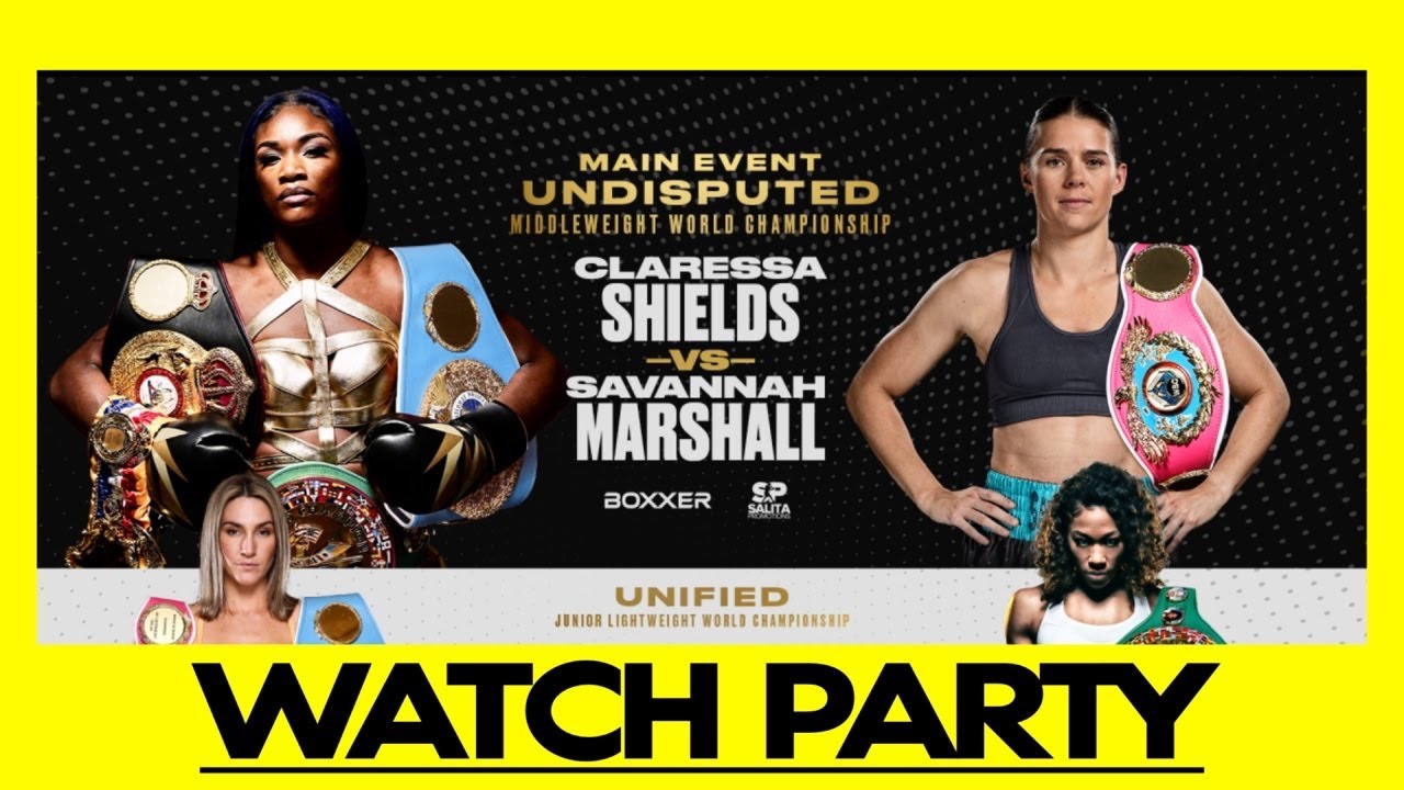 🔴Claressa Shields vs Savannah Marshall LIVE Watch Party Round by Round Commentary